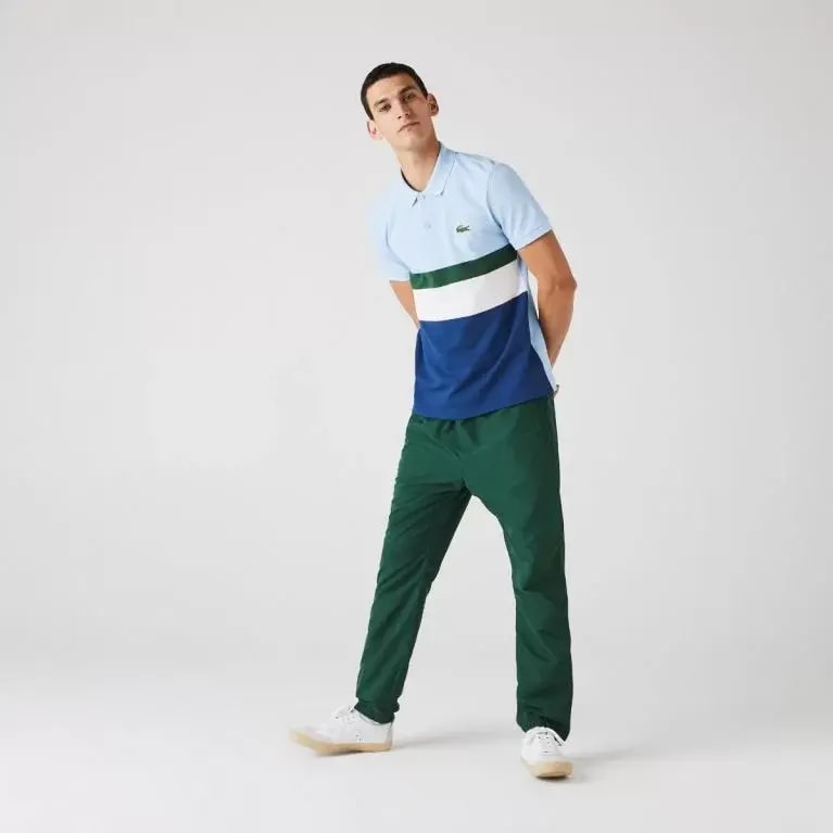 Áo Men's Lacoste Regular Fit Colourblock Cotton Pique Polo Shirt PH1889-9A0 — ảnh 5