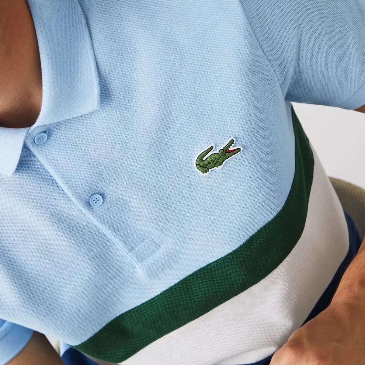 Áo Men's Lacoste Regular Fit Colourblock Cotton Pique Polo Shirt PH1889-9A0 — ảnh 2