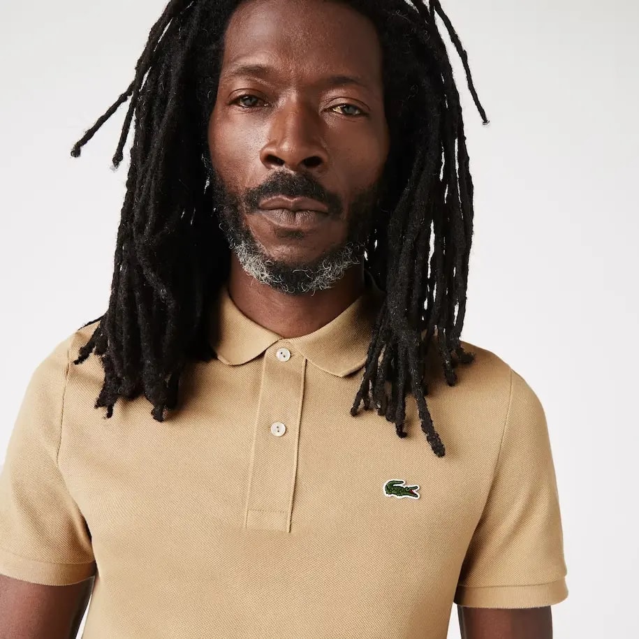 Áo Lacoste Slim fit Polo Shirt 'Beige' PH4012-51-02S — ảnh 3