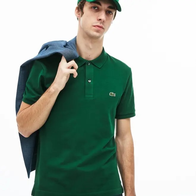 Áo Lacoste Men's Slim fit Polo Shirt in Petit Piqué PH4012-CNQ — ảnh 2