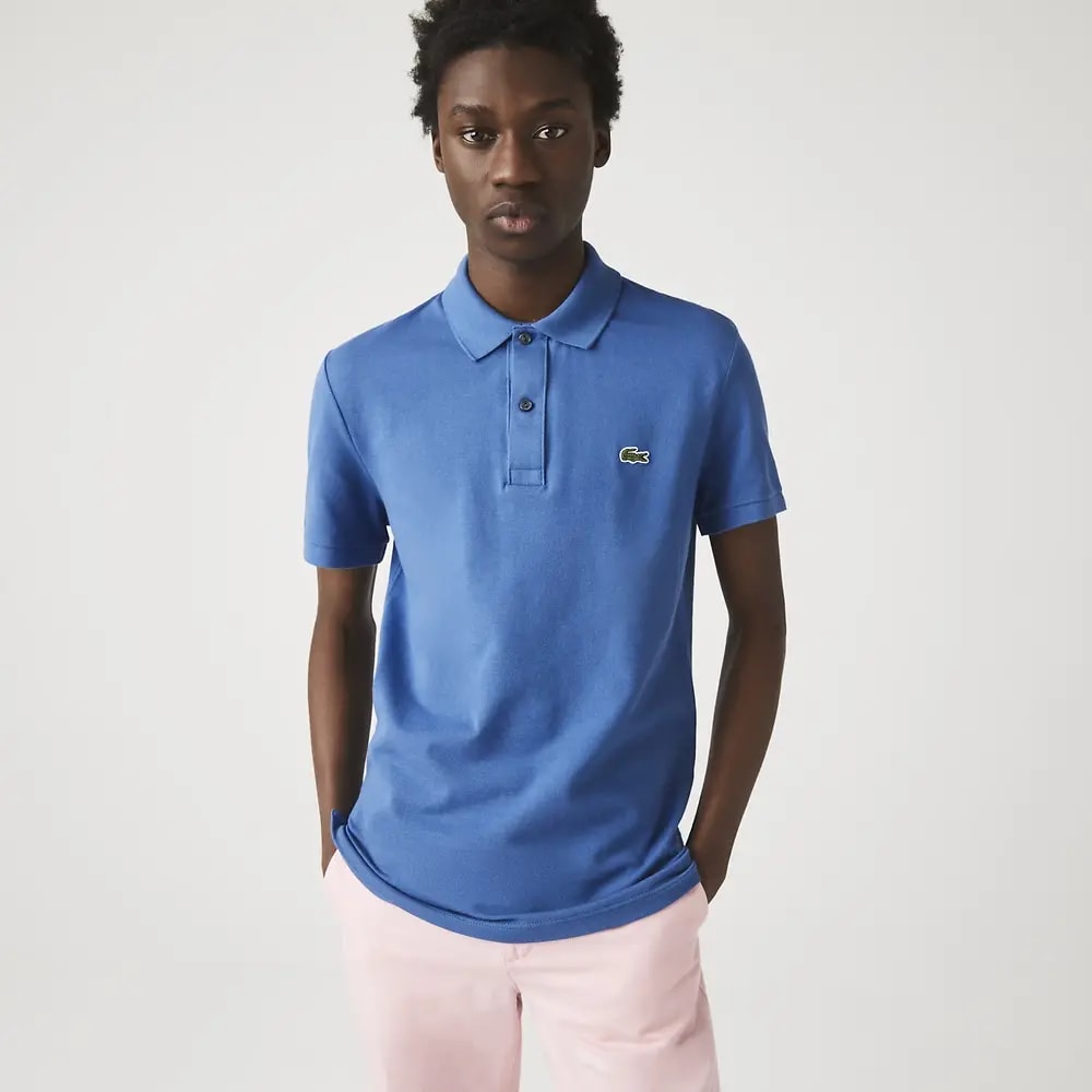 Áo Lacoste Slim Fit Polo 'Blue' PH4012-11-HN8 — ảnh 2