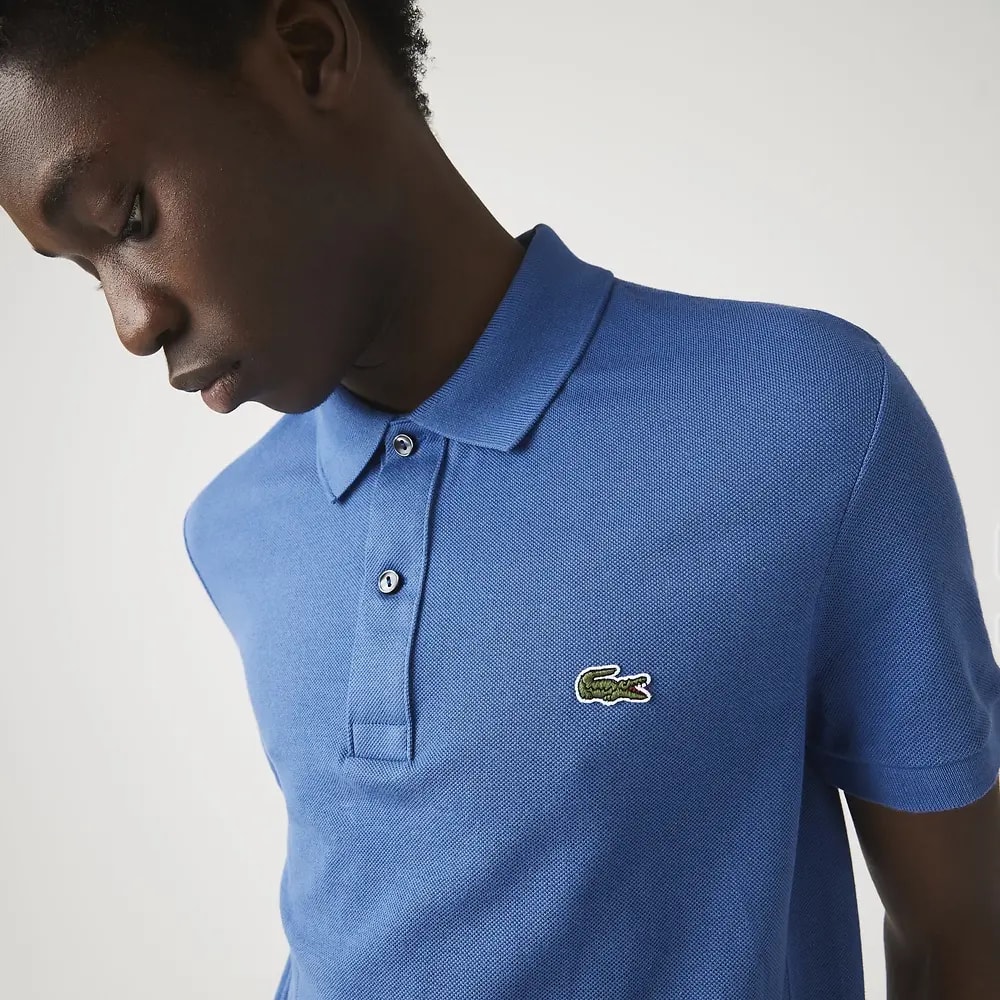 Áo Lacoste Slim Fit Polo 'Blue' PH4012-11-HN8 — ảnh 3