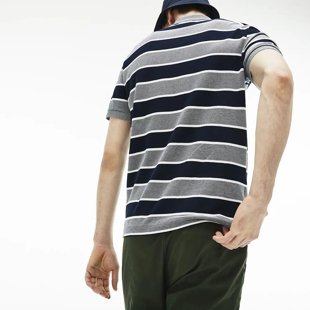 Áo Lacoste  Men's Birds Eye Stripe Polo PH4241 — ảnh 3
