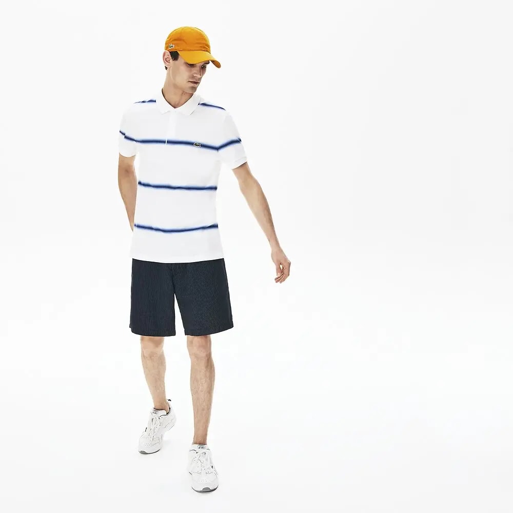 Áo Lacoste Men's Made in France Regular Fit Cotton Piqué Polo Shirt PH5071-BED — ảnh 3
