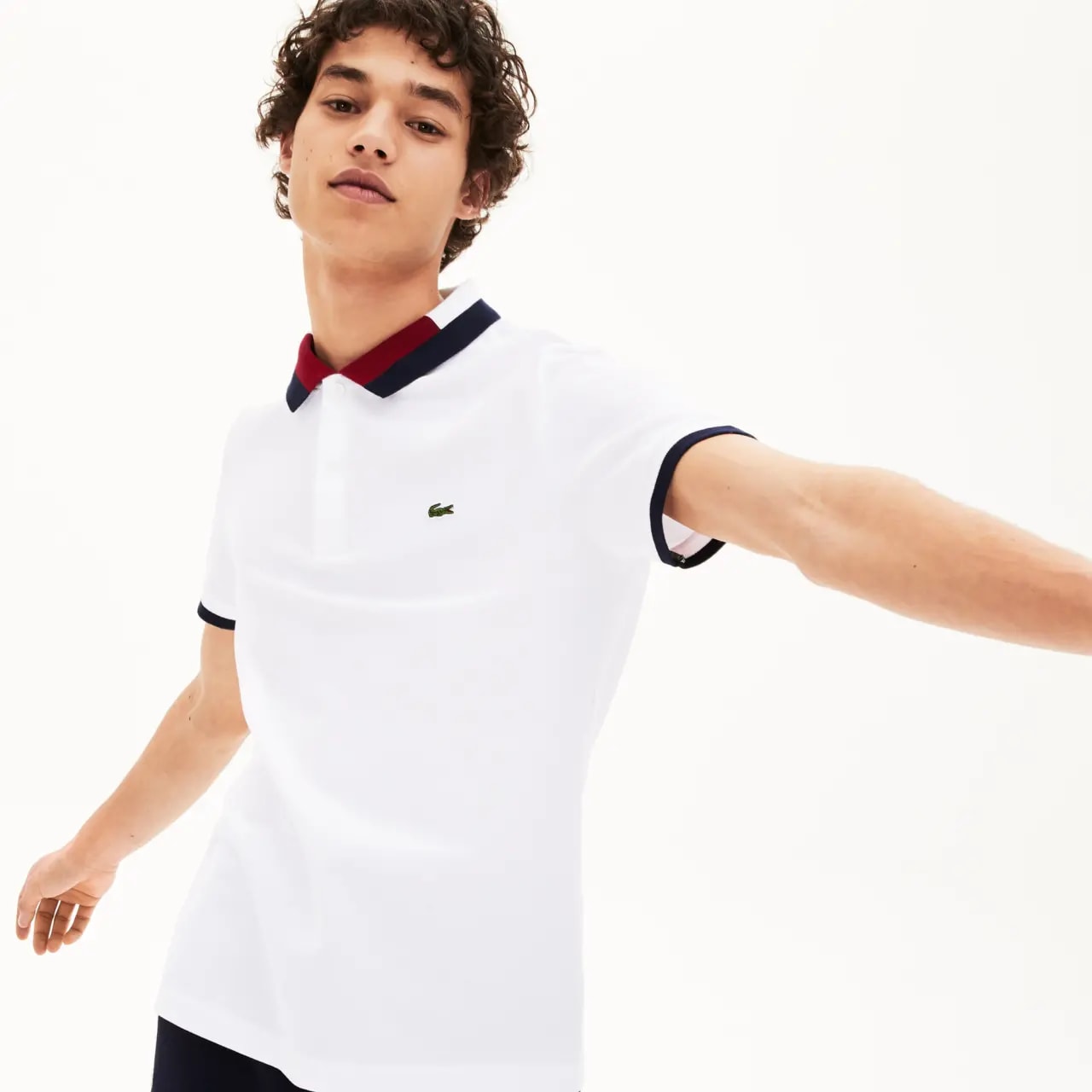 Áo Lacoste Men's Contrast Cotton Polo Shirt PH5095-TU8 — ảnh 3