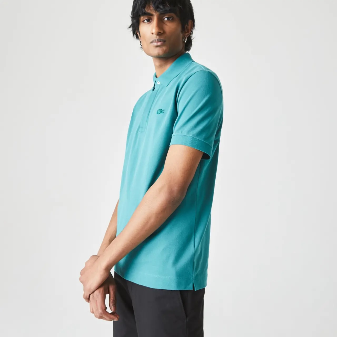 Áo Lacoste Paris Polo Regular Fit Stretch 'Blue' PH5522-F5T — ảnh 4