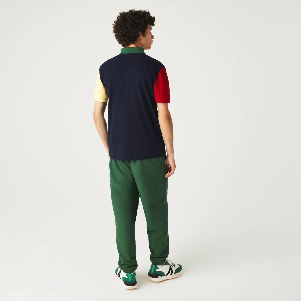 Áo Lacoste Colorblock Cotton Petit Piqué 'Navy Blue Red' PH9536-821 — ảnh 4