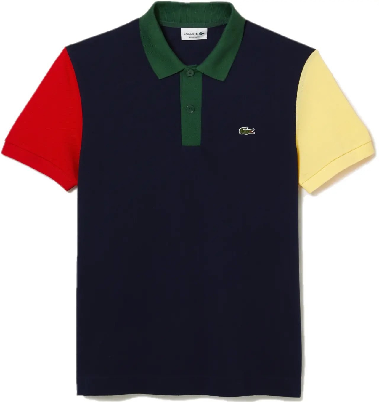 Áo Lacoste Colorblock Cotton Petit Piqué 'Navy Blue Red' PH9536-821 — kich-thuoc: M
