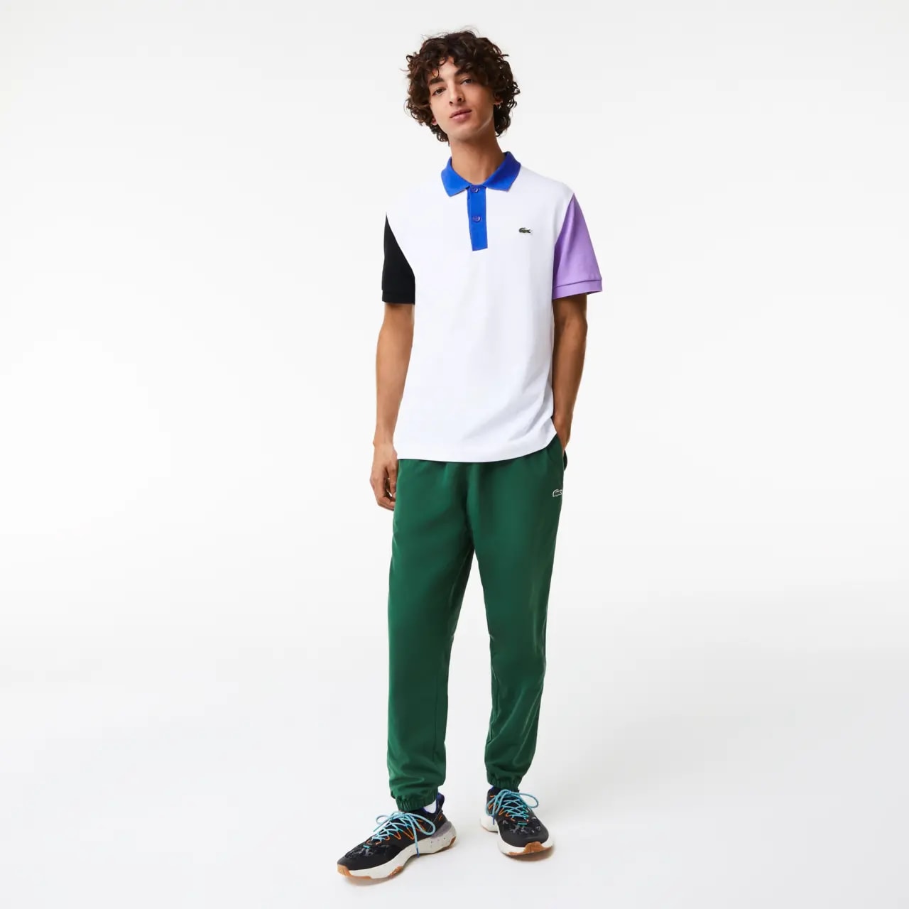 Áo Lacoste Colour Block Petit Piqué 'White Black' PH9536-LUC — ảnh 3
