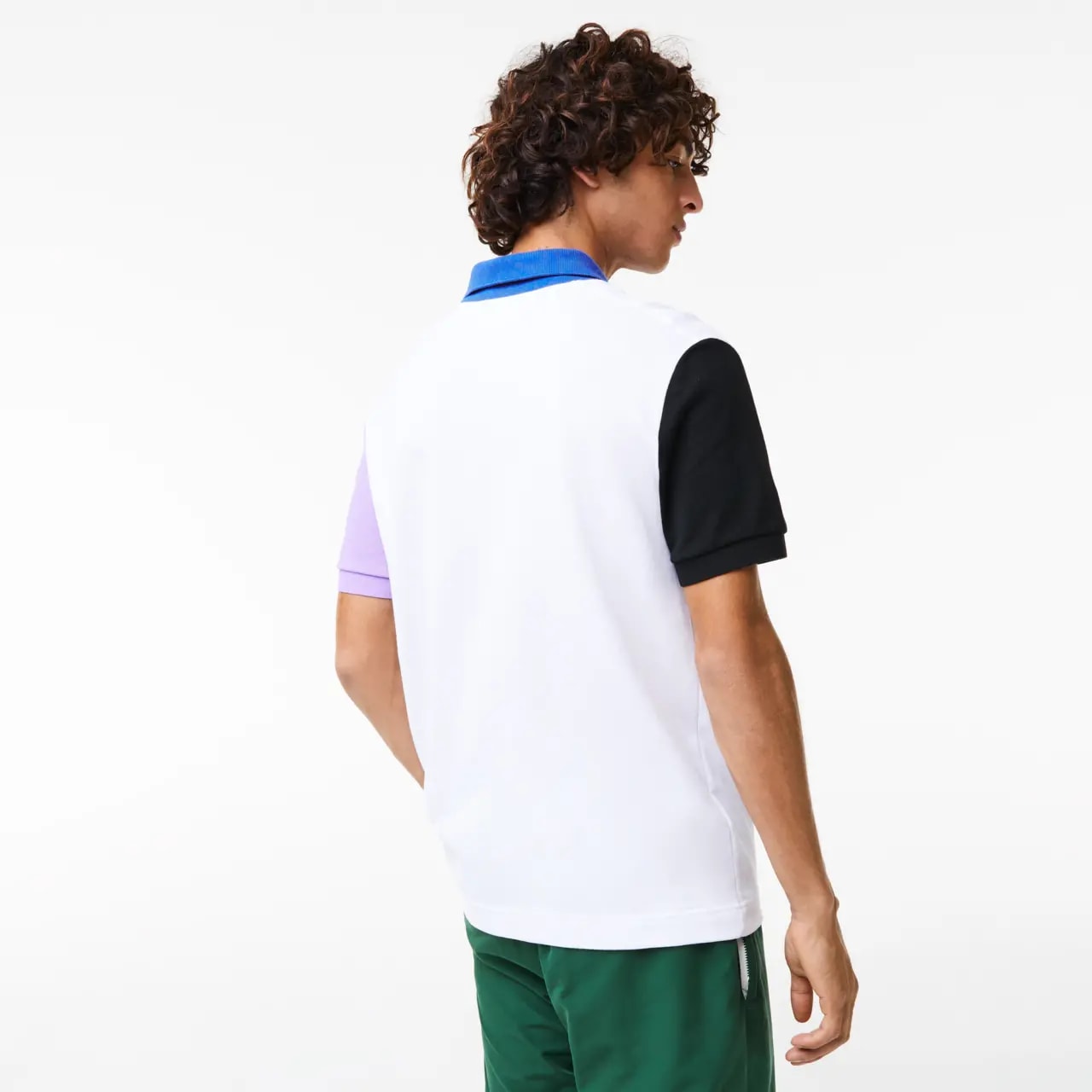 Áo Lacoste Colour Block Petit Piqué 'White Black' PH9536-LUC — ảnh 4