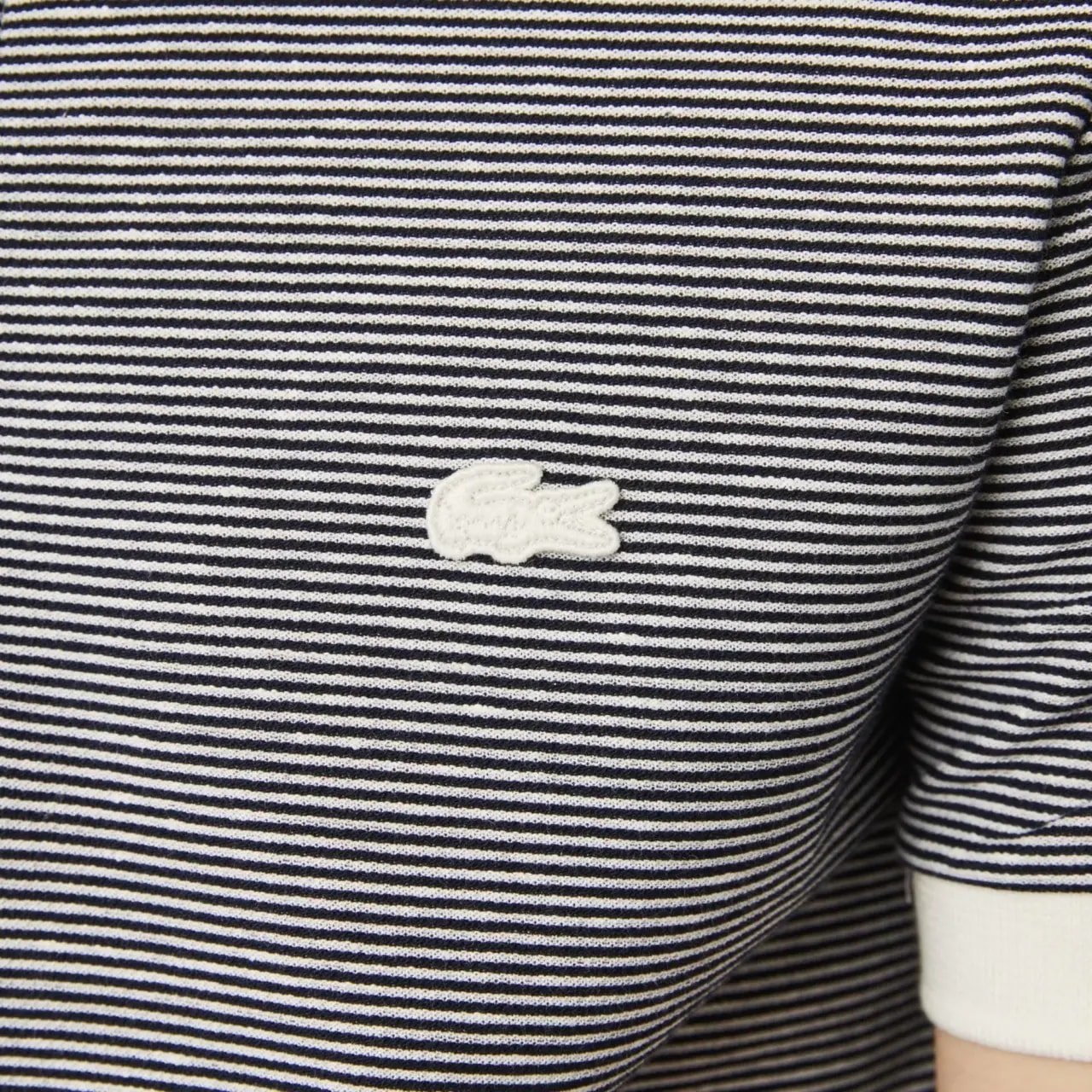 Áo Lacoste Regular Fit Striped Cotton Polo Shirt PH9729-GA3 — ảnh 2
