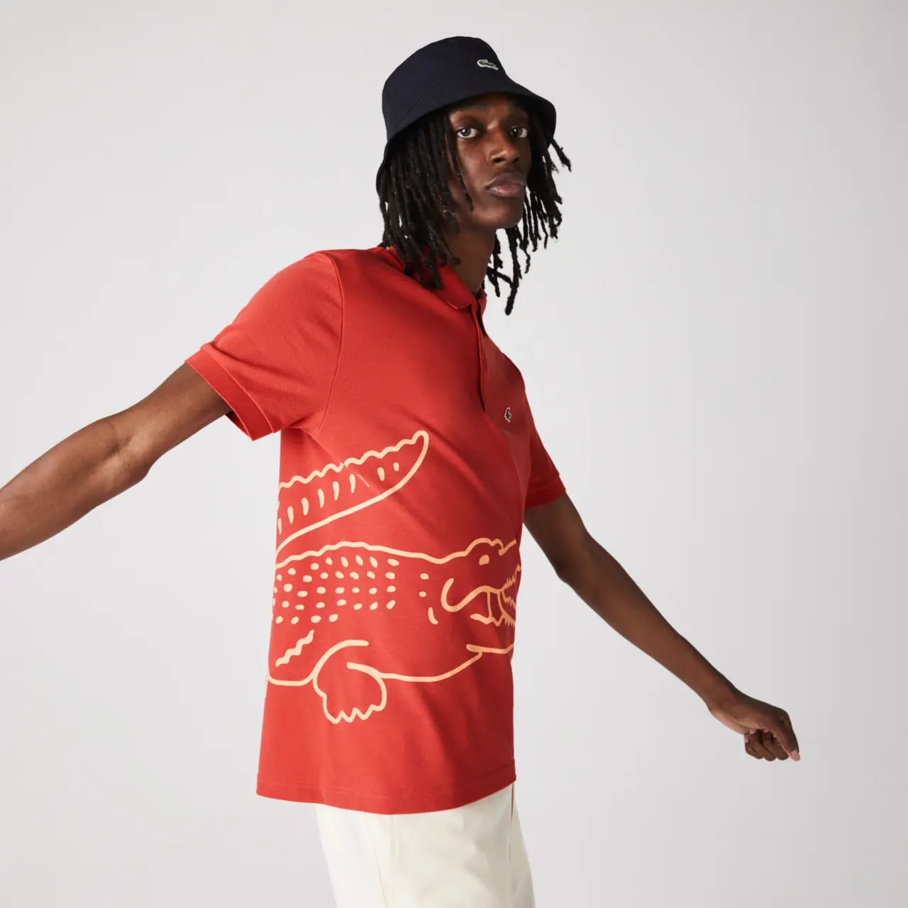 Áo Lacoste Regular Fit Crocodile Print Polo Shirt PH9739-67G — ảnh 2