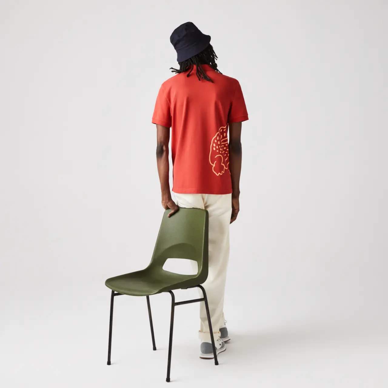 Áo Lacoste Regular Fit Crocodile Print Polo Shirt PH9739-67G — ảnh 3