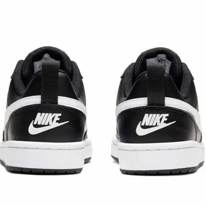 Giày Nike Court Borough Low 2 GS 'Black White' BQ5448-002 — ảnh 4