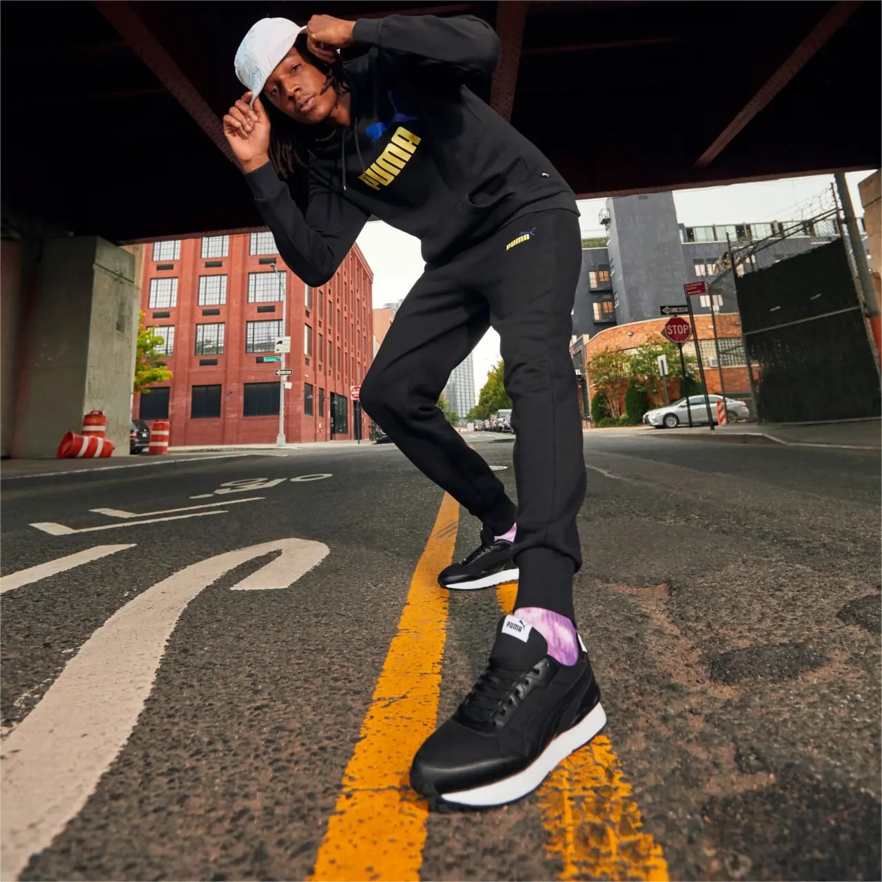 Giày Puma R78 FUTR Decon Black White 374896-02 — ảnh 2