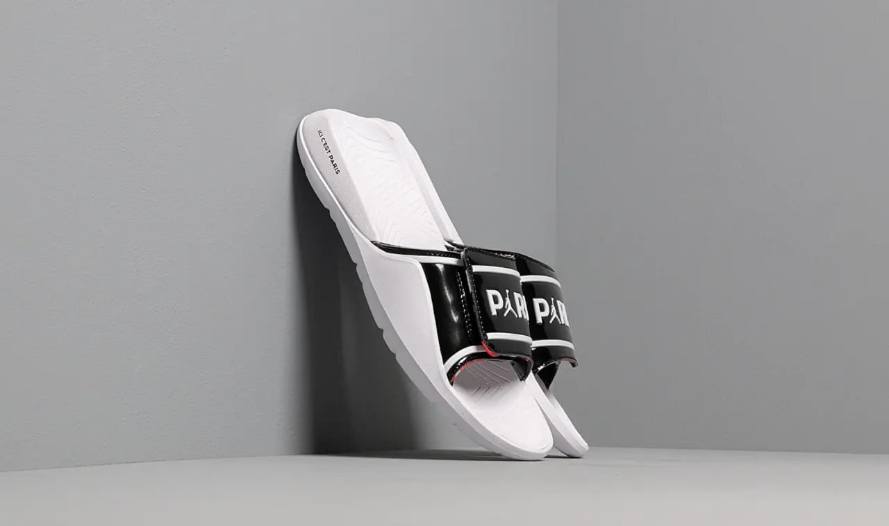 Dép PSG x Nike Air Jordan Hydro Slide 7 V2 'White' CJ7244-001 — ảnh 4