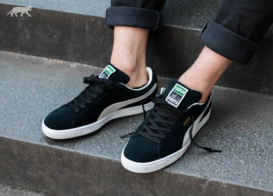Giày Puma Suede Classic Black White 352634-03 — ảnh 2