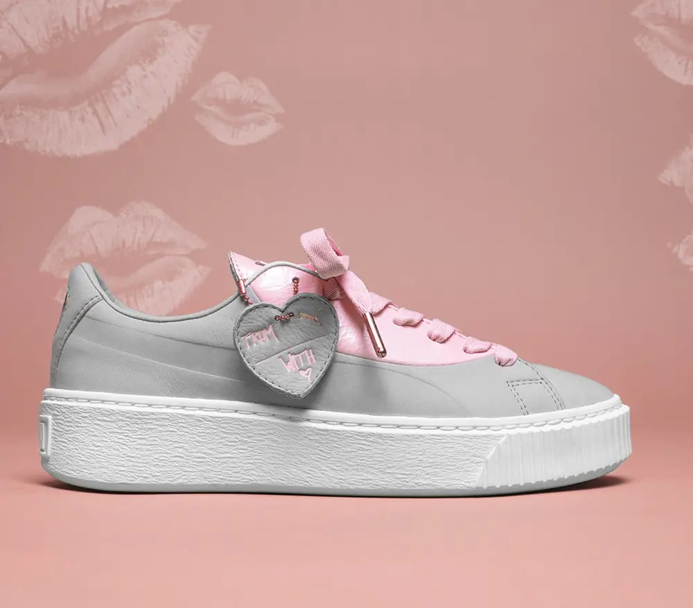 Giày Puma Basket Platform 'Valentine' 366360-01 — ảnh 2