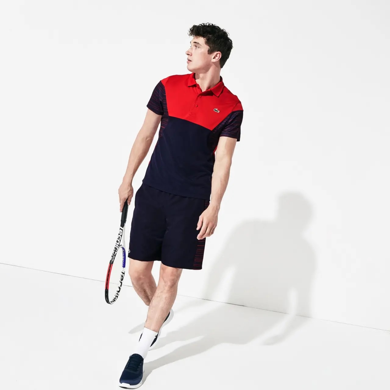Áo Lacoste Polo Tennis Pique Red Navy DH8488-51-GLY — ảnh 2