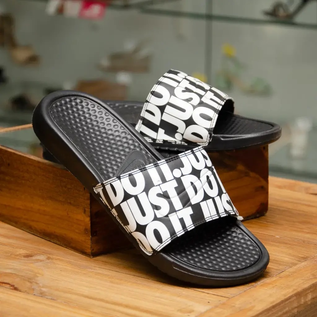 Dép Nike Benassi JDI Print 'White' 631261-024 — ảnh 3