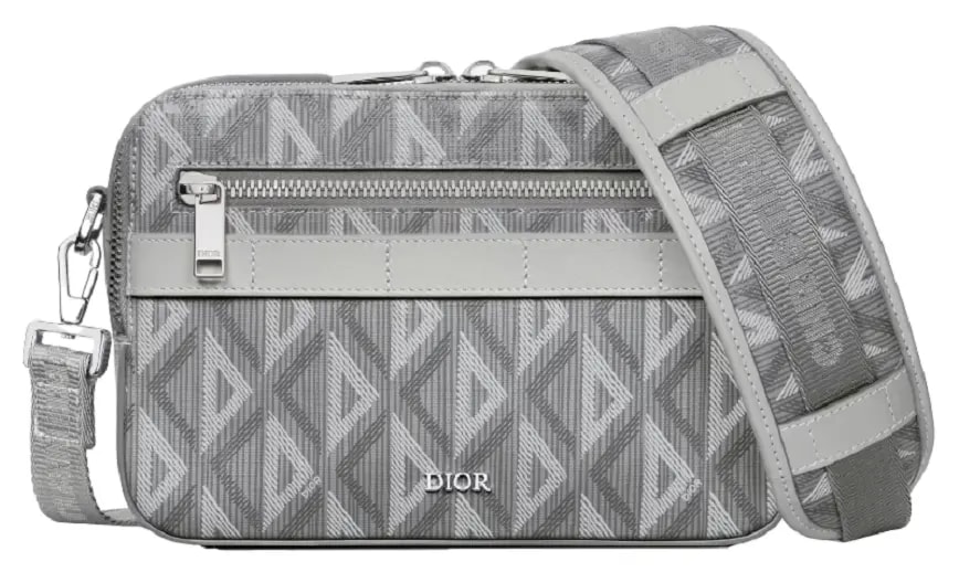 Túi Dior Safari Bag Strap 'Gray CD Diamond' 1ESPO206CDP-H42E — kich-thuoc: 22-x-15-x-6-cm
