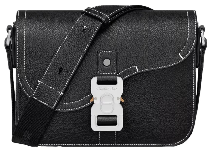 Túi Dior Mini Saddle Bag Strap 'Black Grained' 1ADPO049YKK-H00N — kich-thuoc: lien-he-order