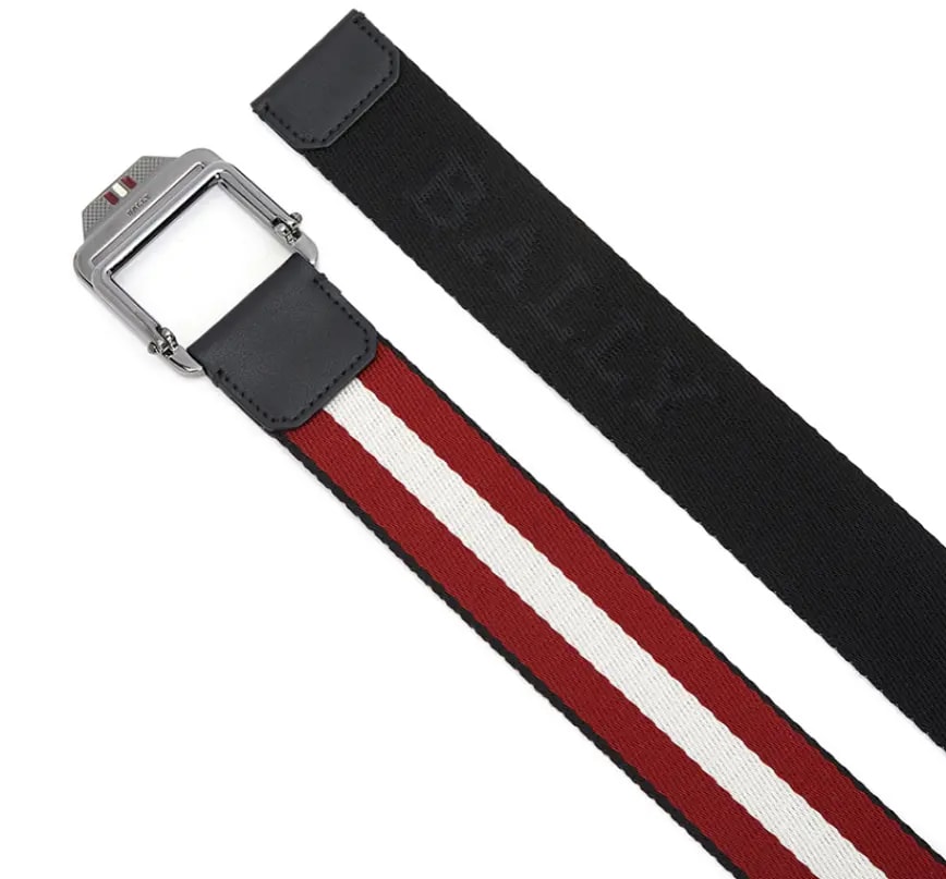 Thắt Lưng Bally Casual Belt 'Red White' CONNOR-35M-536 — ảnh 2