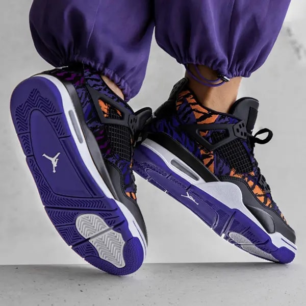 Giày Nike Air Jordan 4 Retro GS 'Rush Violet' BQ9043-401 — ảnh 3