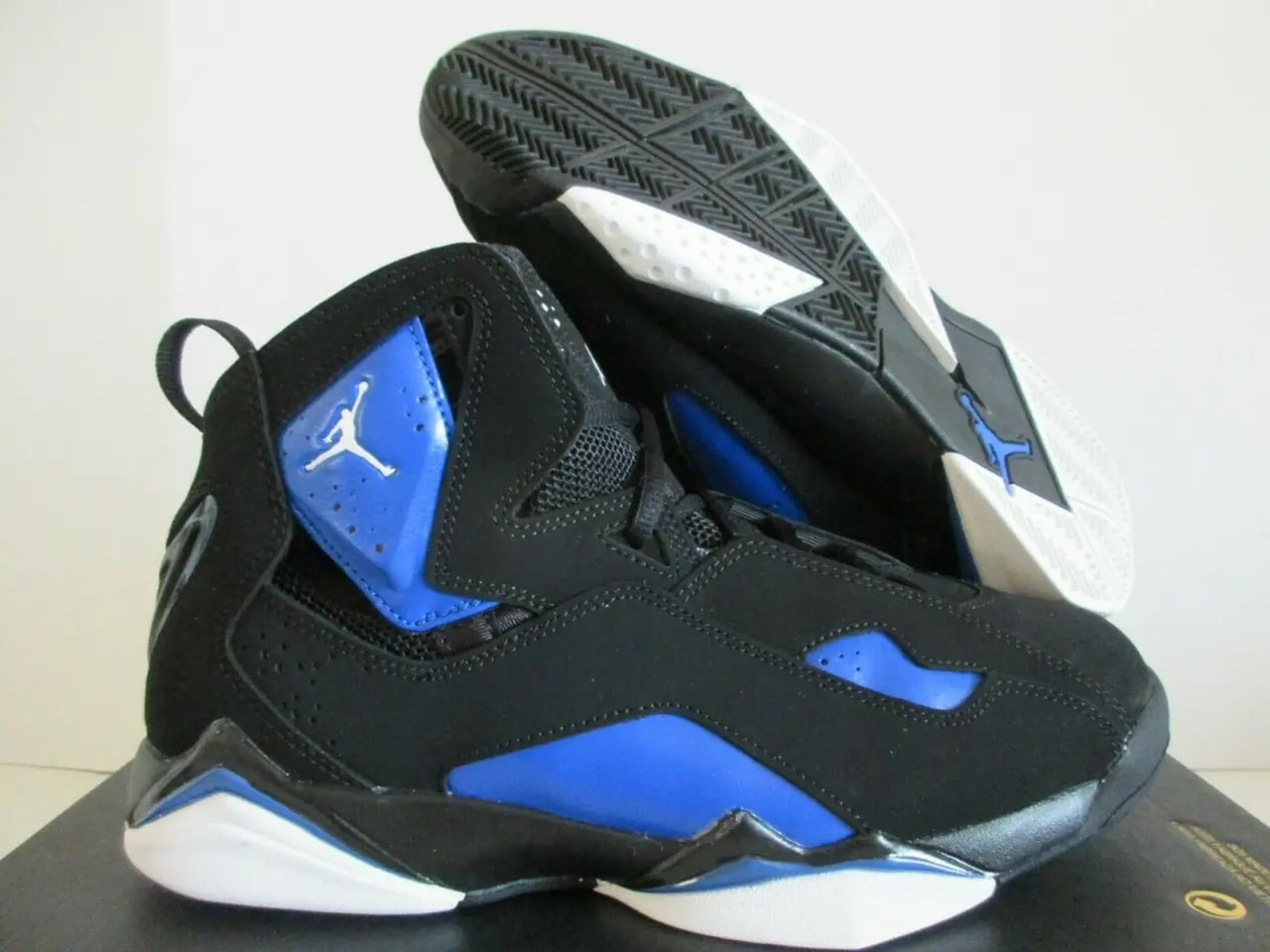 Giày Nike Jordan True Flight Big Kids 'Black Game Royal' 343795-042 — ảnh 5