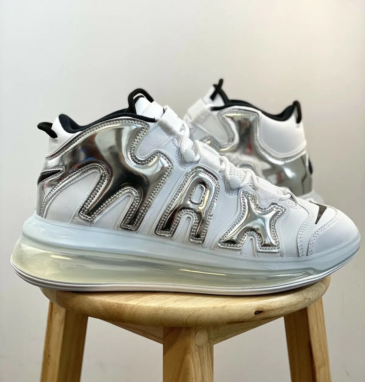 Giày Nike Air More Uptempo 720 QS 'Chrome' BQ7668-100 — ảnh 4