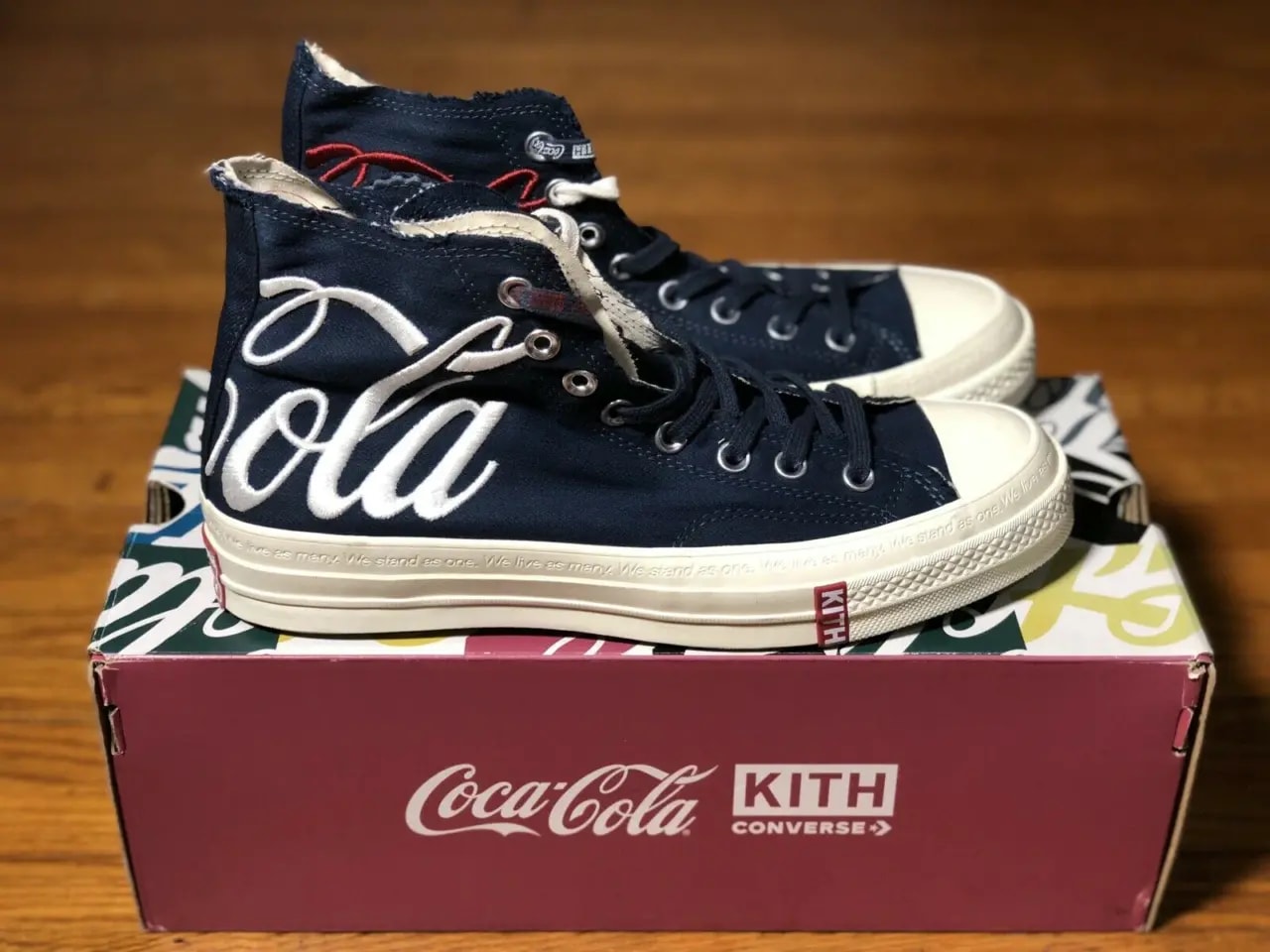 Giày Converse Kith x Coca-Cola x Chuck 70 Hi 'France' 162988C — ảnh 2