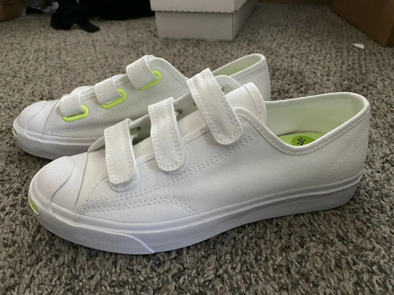 Giày Converse Jack Purcell Low Easy-On 'White Ghost Green' 168137C — ảnh 2