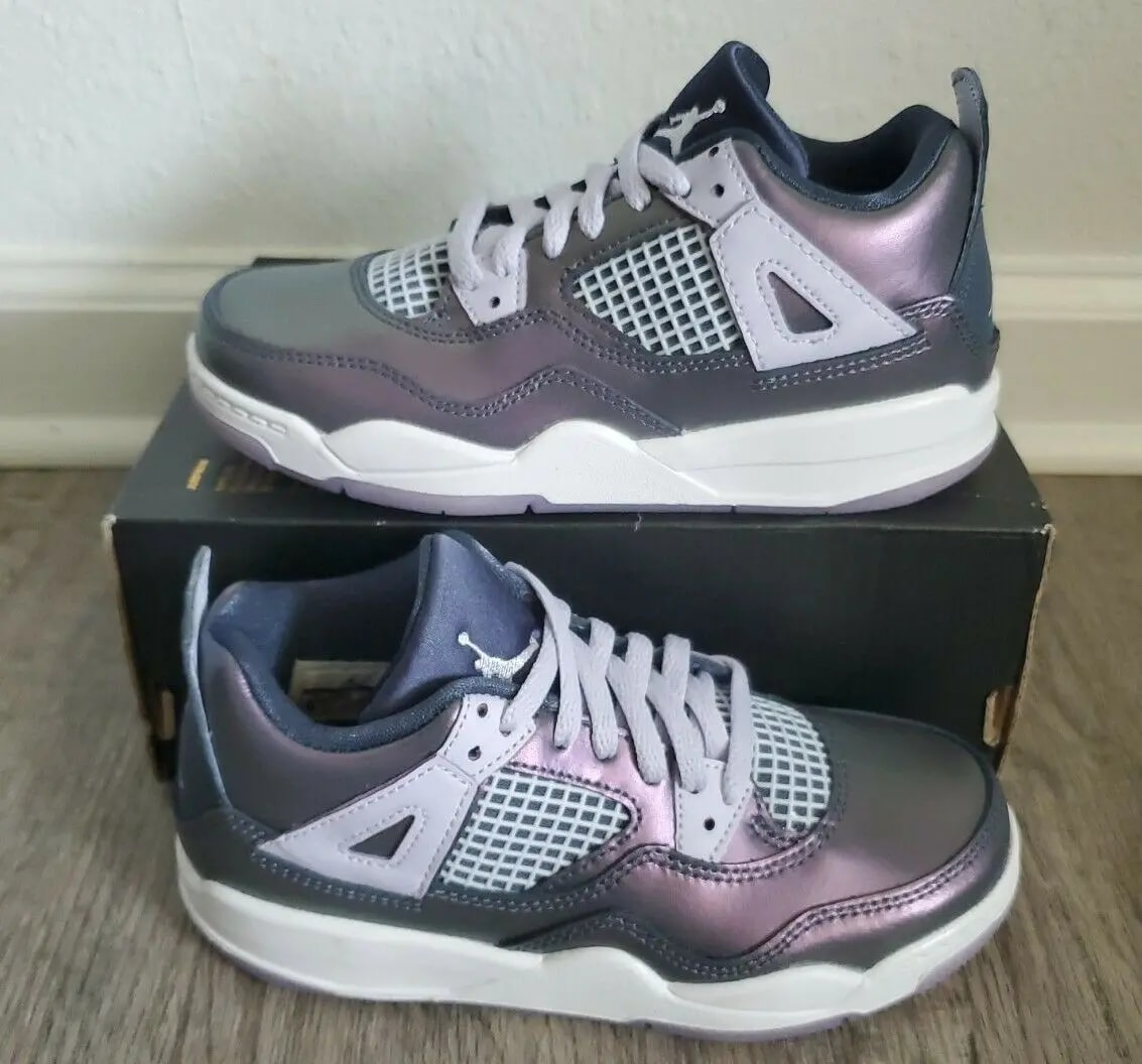 Giày Nike Air Jordan 4 Retro SE GS 'Monsoon Blue' BQ9043-400 — ảnh 3