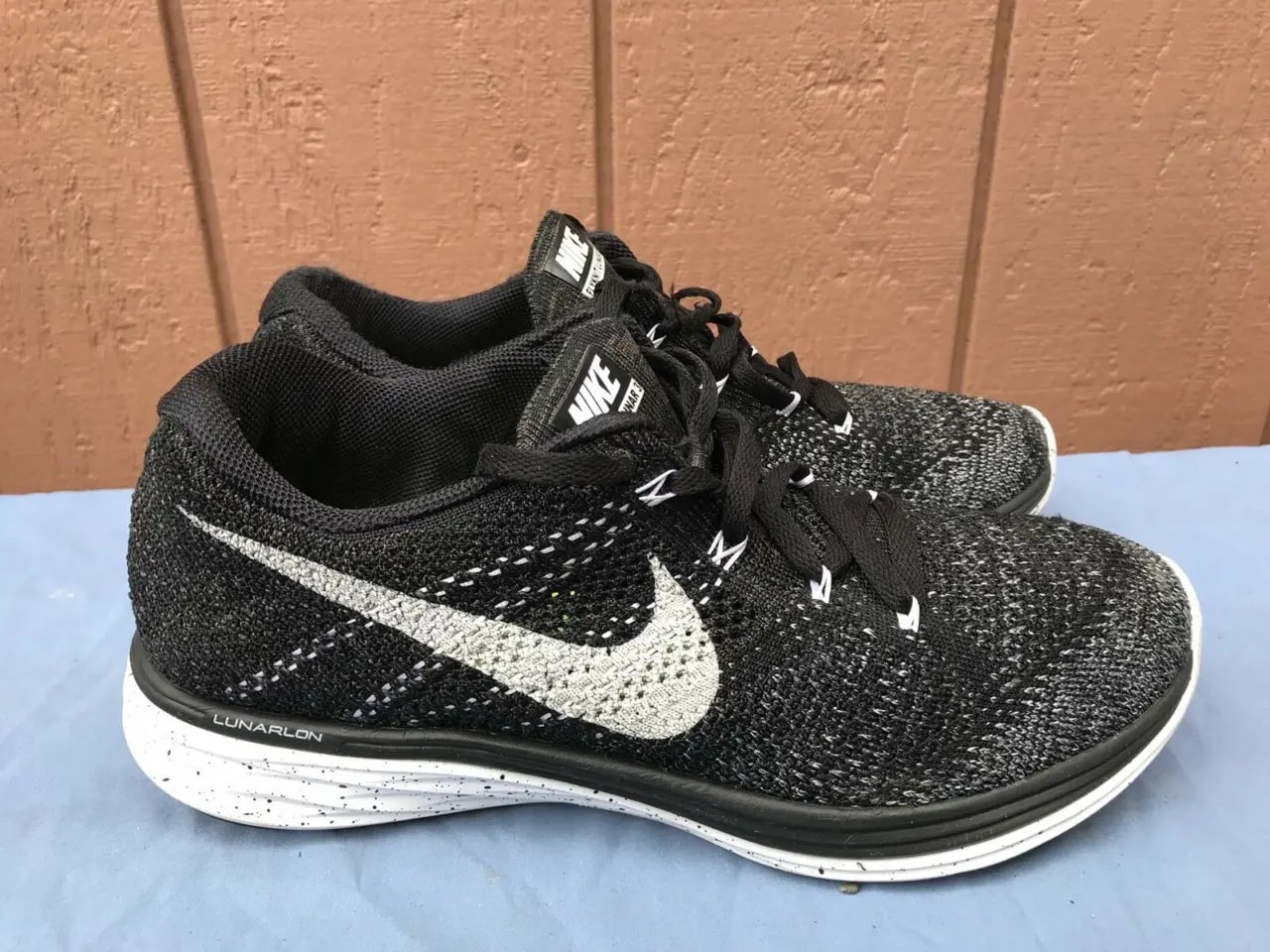 Giày Nike Wmns Flyknit Lunar 3 'Oreo' 698182-001 — ảnh 4