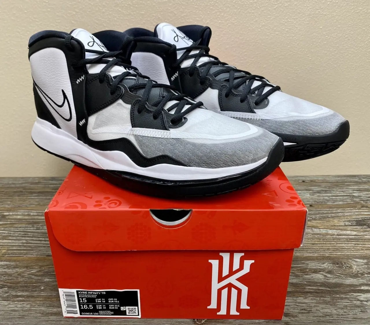 Giày Nike Kyrie Infinity TB 'White Black' DO9616-100 — ảnh 5