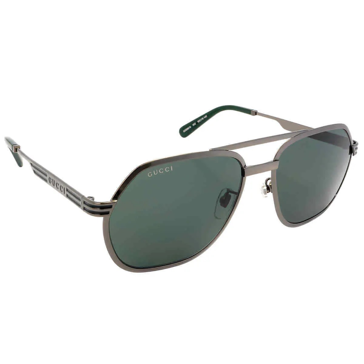 Kính Gucci Navigator Men's Sunglasses 'Green' GG0981S-002-60 — ảnh 3