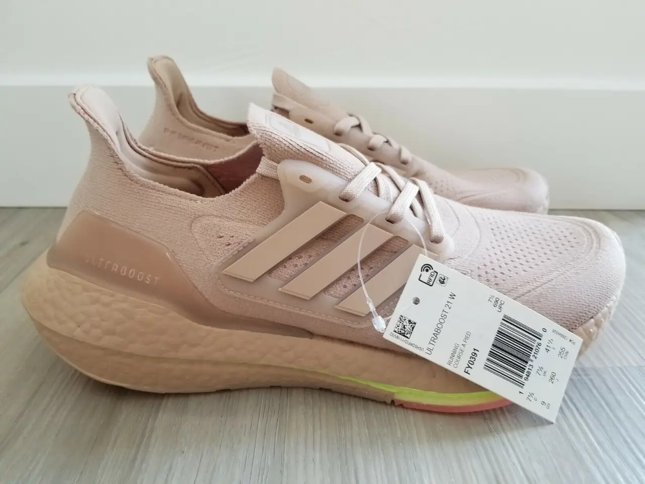 Giày Adidas Ultraboost 21 'Ash Pearl' FY0391 — ảnh 3