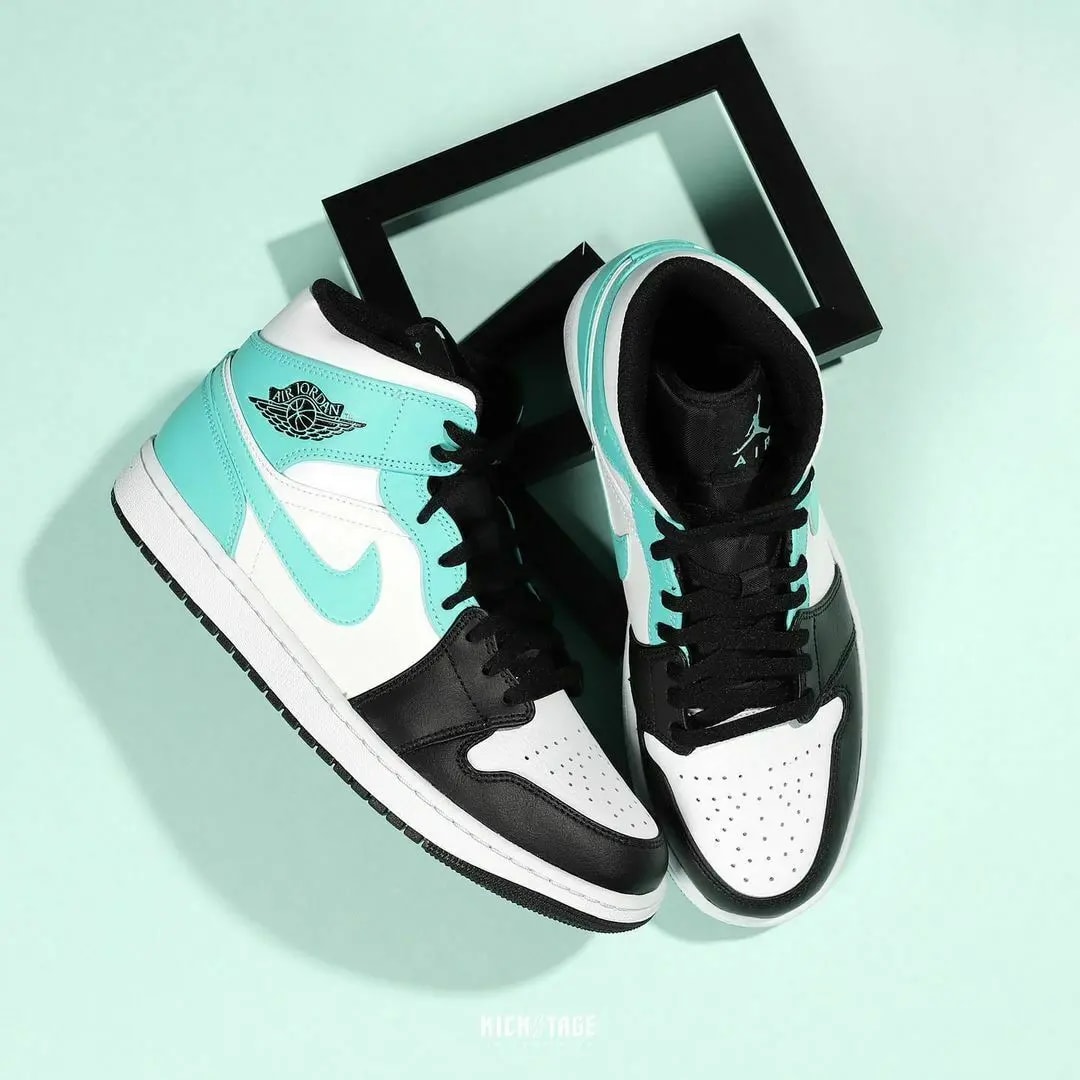 Giày Nike Air Jordan 1 Mid 'Island Green' 554724-132 — ảnh 5