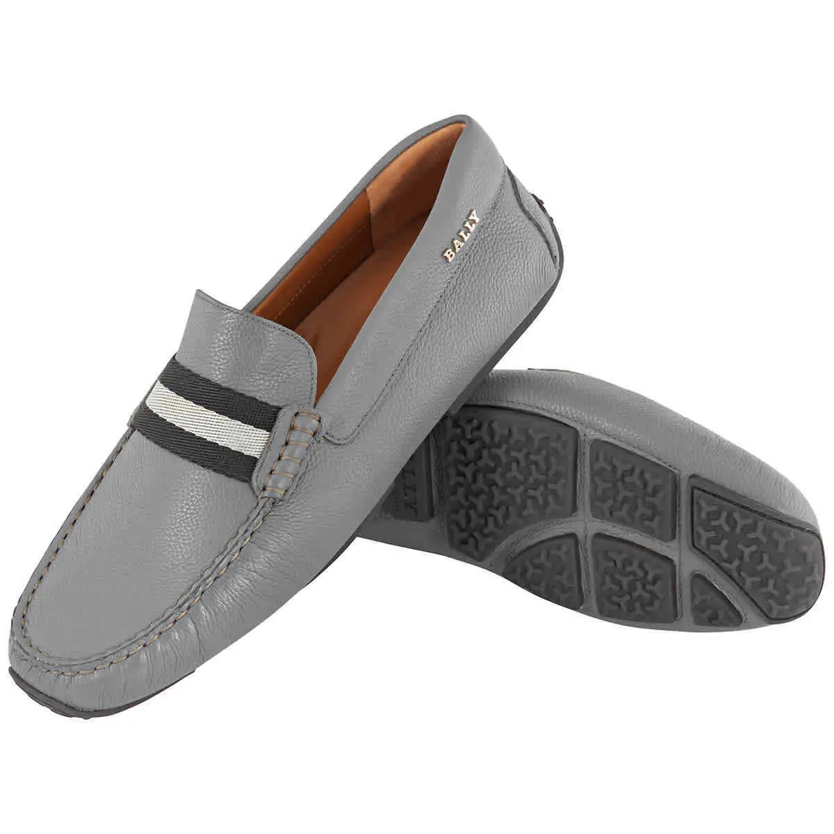 Giày Bally Pilot Garconne Leather Loafers 'Grey' 6222963 — ảnh 2