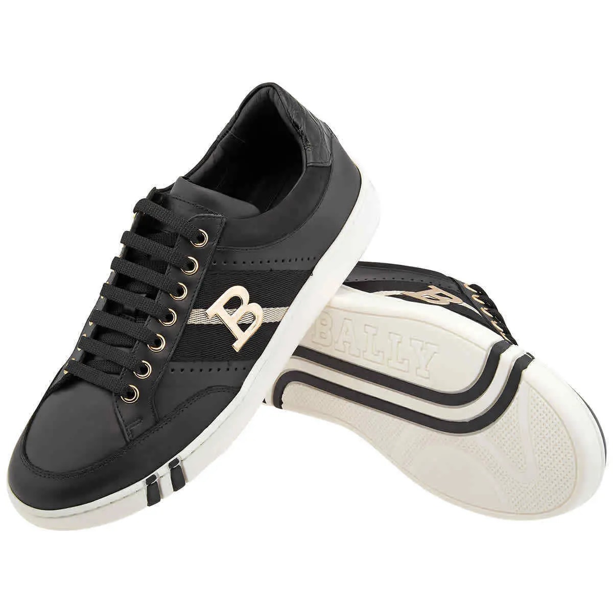 Giày Bally Wilsy Leather Low-Top 'Black' 6231623 — ảnh 2