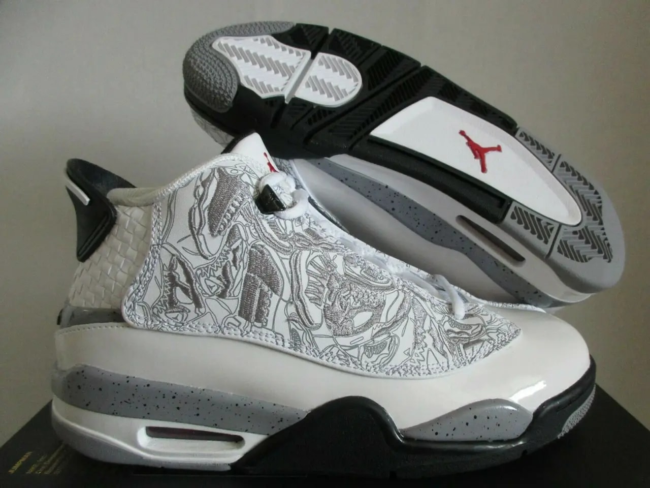 Giày Nike Jordan Dub Zero GS 'White Cement' 311047-105 — ảnh 5