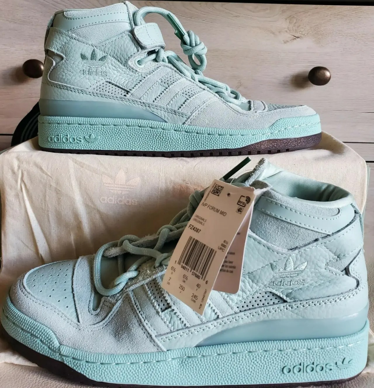 Giày Adidas Ivy Park x Forum Mid 'Green Tint' FZ4387 — ảnh 4