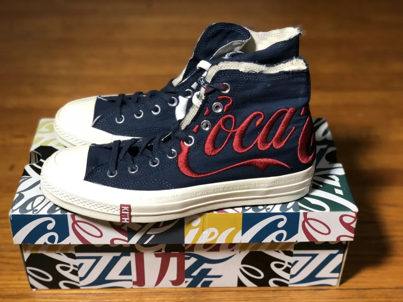 Giày Converse Kith x Coca-Cola x Chuck 70 Hi 'France' 162988C — ảnh 3