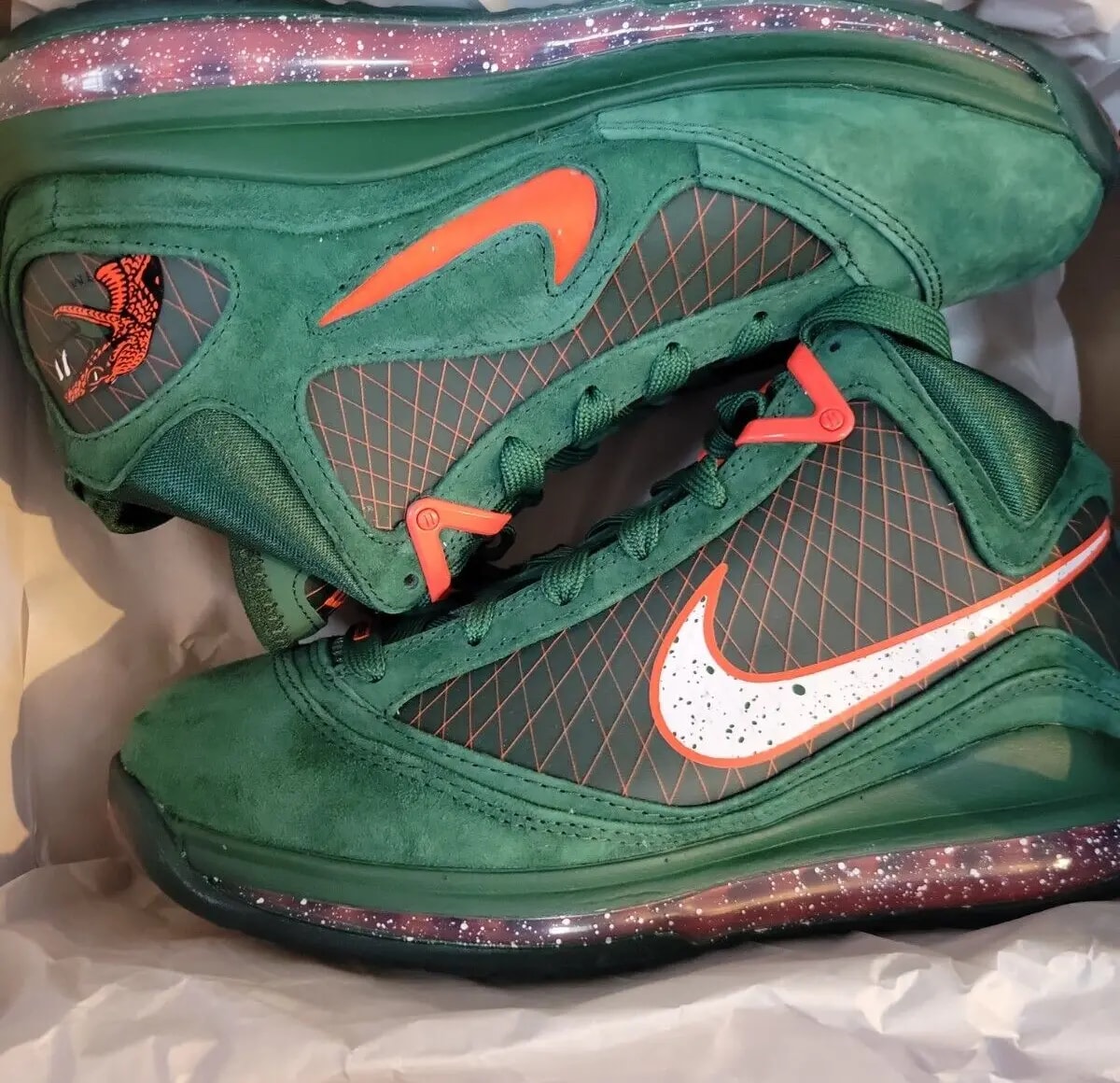 Giày Nike A&M University x LeBron 7 Retro 'Gorge Green' DX8554-300 — ảnh 5
