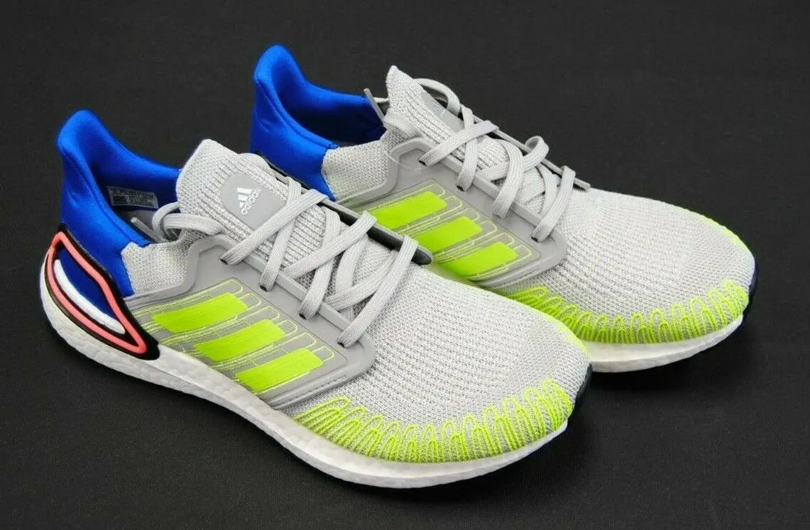 Giày Adidas UltraBoost 20 'Grey Signal Green' FX0899 — ảnh 4
