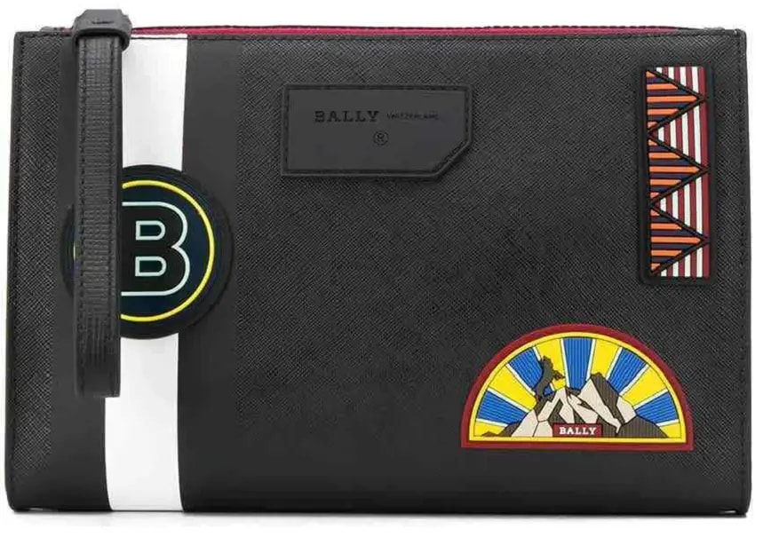 Túi Bally Men's Skid Coated 'Black' 6231800 — kich-thuoc: 26-x-17-x-5-cm