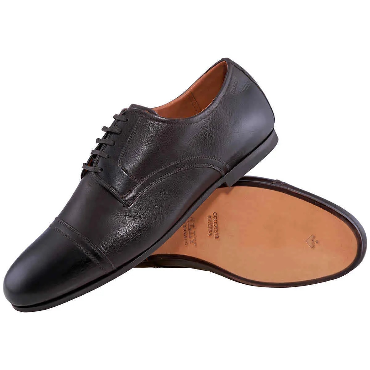 Giày Bally Plentium Leather Derby 'Coffee' 6222940 — ảnh 2