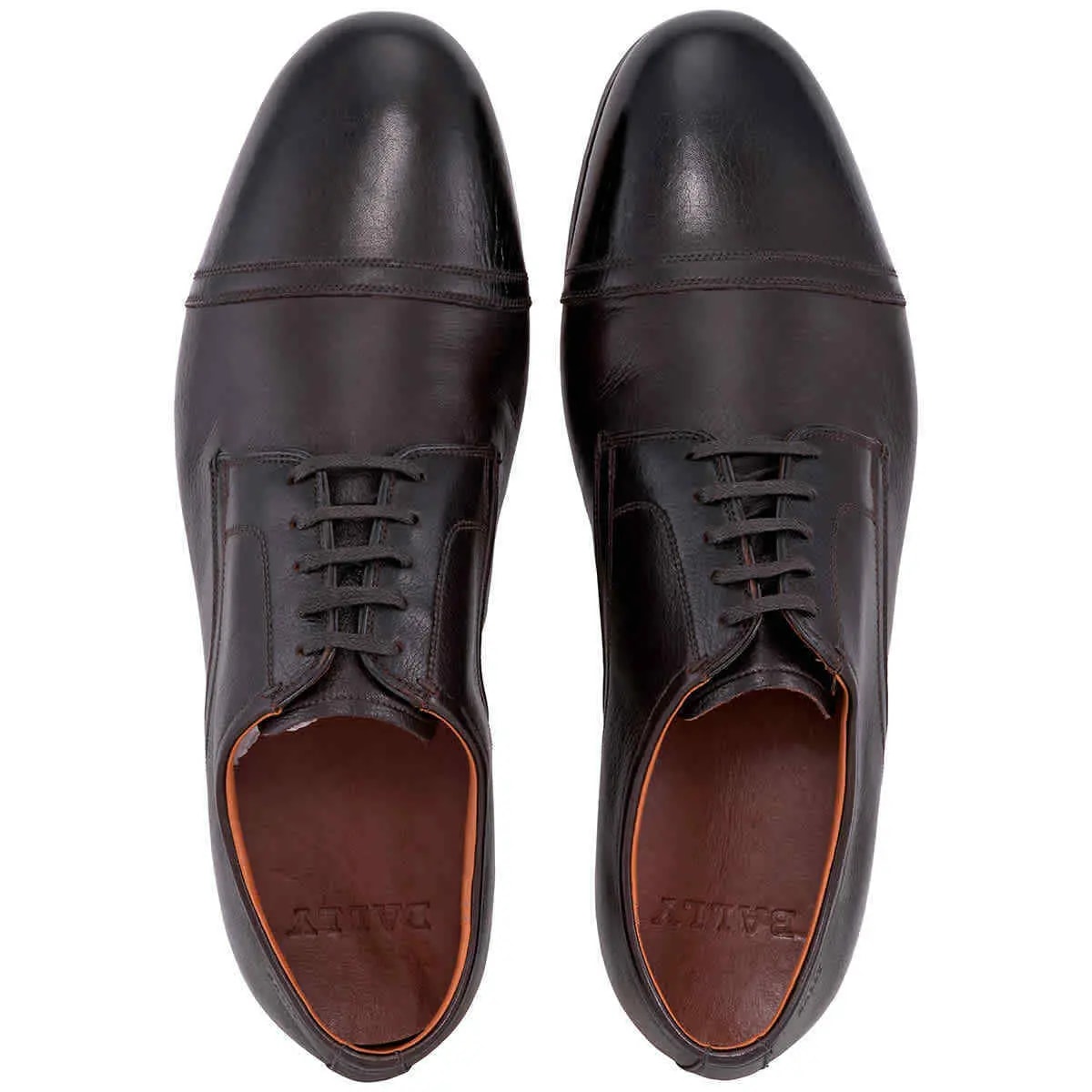 Giày Bally Plentium Leather Derby 'Coffee' 6222940 — ảnh 3
