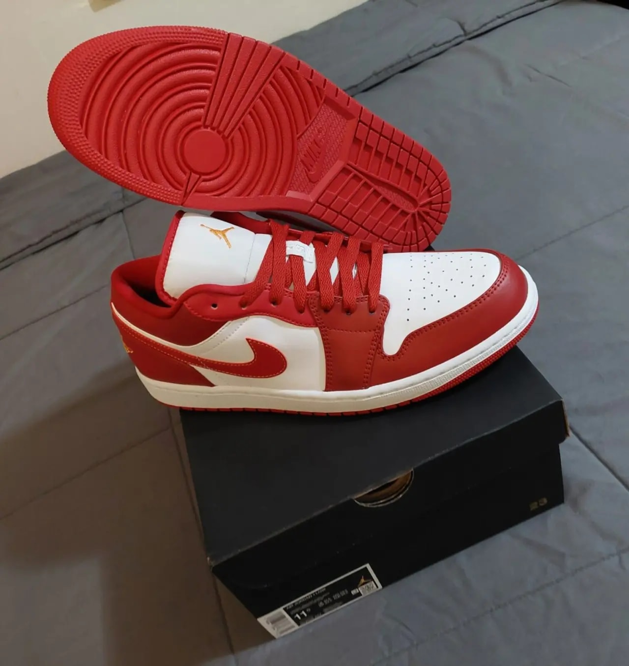 Giày Nike Air Jordan 1 Low 'Cardinal Red' 553558-607 — ảnh 3