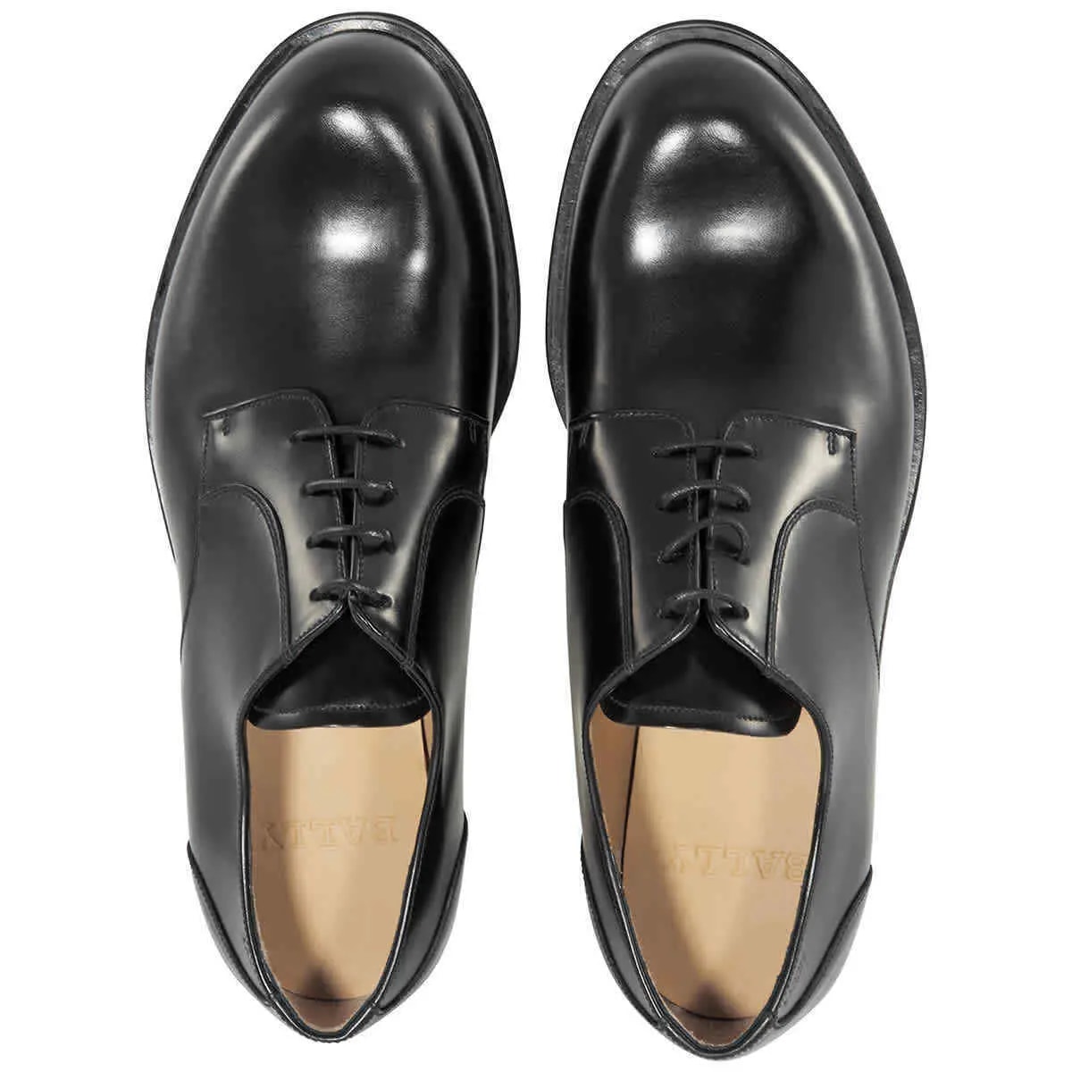 Giày Bally Fridom Leather Derby 'Black' 6231300 — ảnh 3